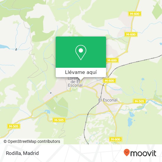 Mapa Rodilla, Calle Juan de Toledo, 5 28200 San Lorenzo de El Escorial