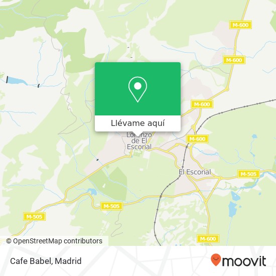 Mapa Cafe Babel, Calle Juan de Austria, 7 28200 San Lorenzo de El Escorial