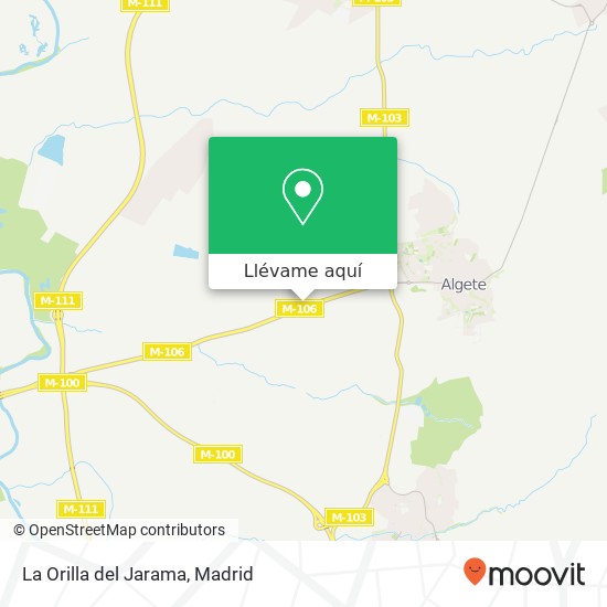 Mapa La Orilla del Jarama, Calle Cuatro Picos 28119 El Nogal Algete