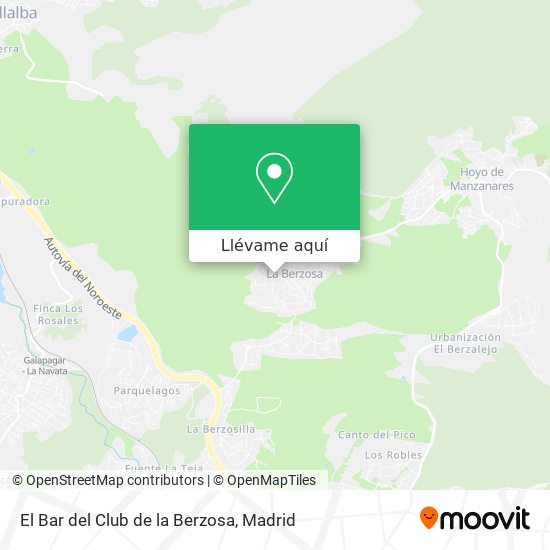 Mapa El Bar del Club de la Berzosa