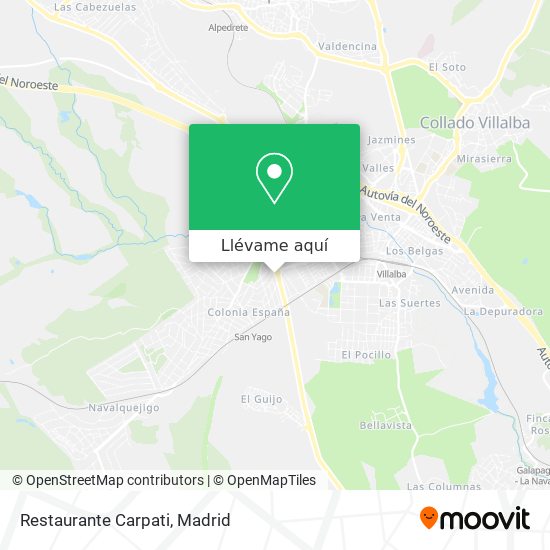 Mapa Restaurante Carpati