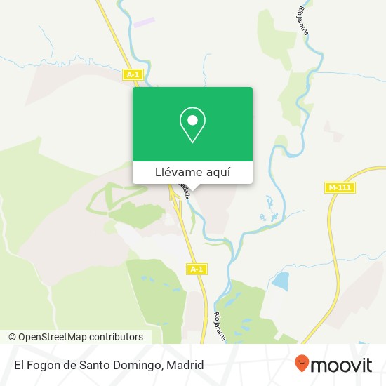 Mapa El Fogon de Santo Domingo, Avenida de Guadalix, 35 28120 Ciudad Santo Domingo Algete