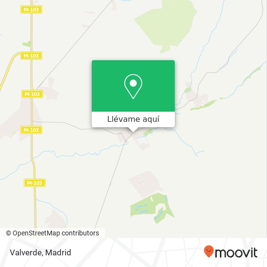 Mapa Valverde, Calle Alcalá Alalpardo 28130 Alalpardo Valdeolmos-Alalpardo