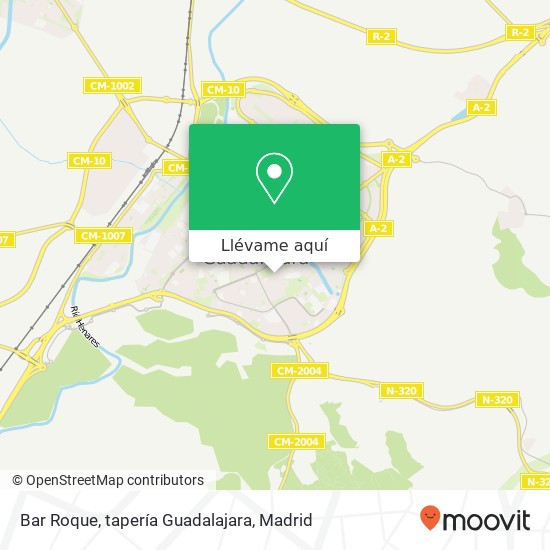 Mapa Bar Roque, tapería Guadalajara, Calle de San Roque, 5 19002 Guadalajara