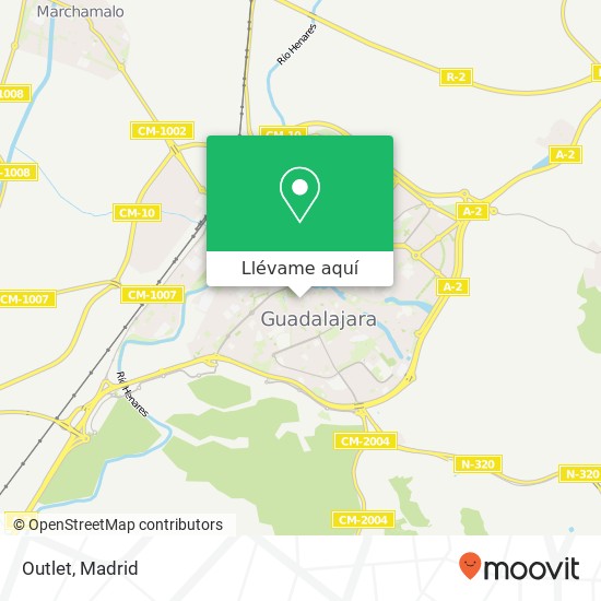 Mapa Outlet, Calle Miguel Fluiters, 13 19001 Guadalajara