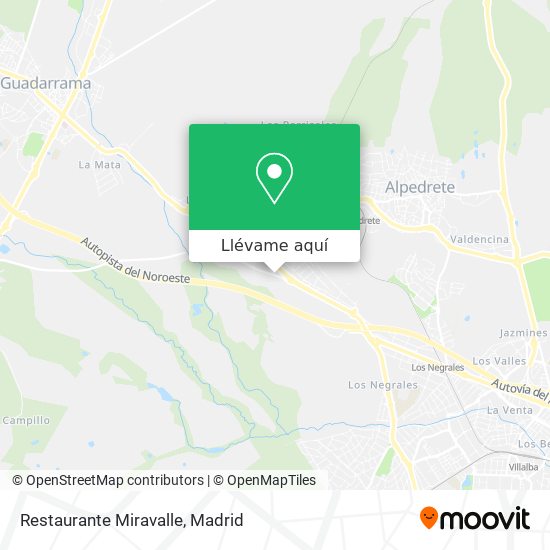 Mapa Restaurante Miravalle