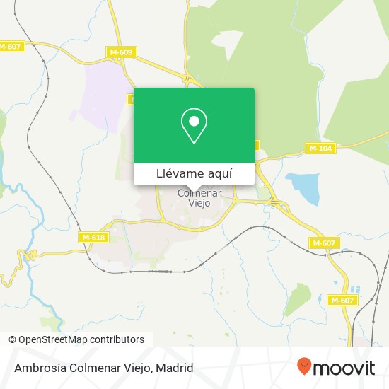 Mapa Ambrosía Colmenar Viejo, Calle Marqués de Santillana, 6 28770 Colmenar Viejo