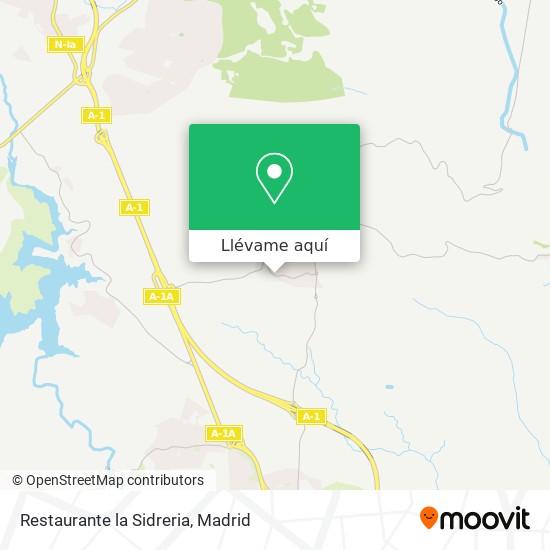 Mapa Restaurante la Sidreria