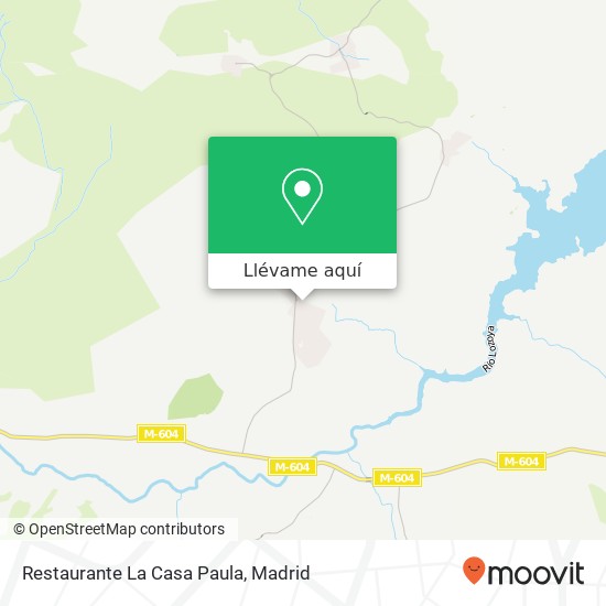 Mapa Restaurante La Casa Paula, Calle Chopo, 2 28739 Gargantilla del Lozoya
