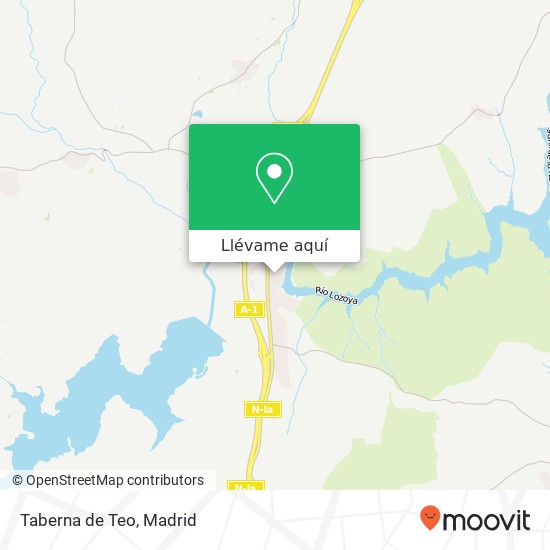 Mapa Taberna de Teo, Calle Soledad, 2 28730 Buitrago del Lozoya