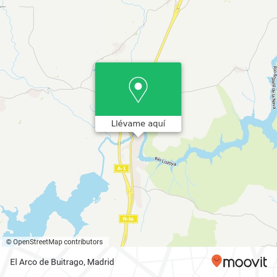 Mapa El Arco de Buitrago, Calle Arco, 6 28730 Buitrago del Lozoya