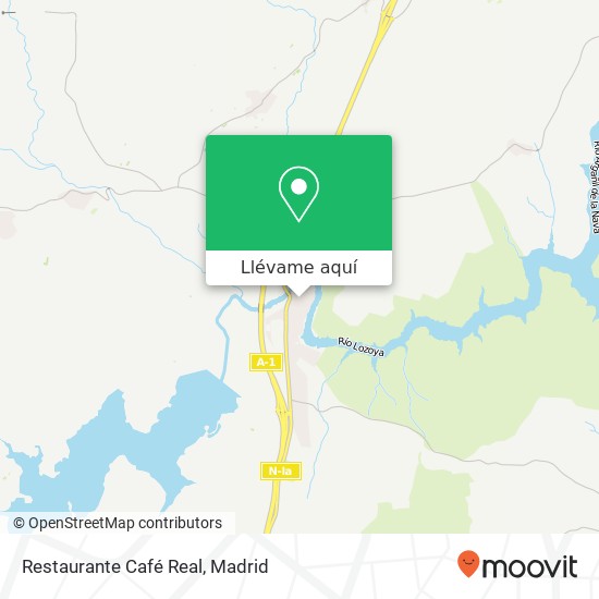 Mapa Restaurante Café Real, Calle Real, 1 28730 Buitrago del Lozoya