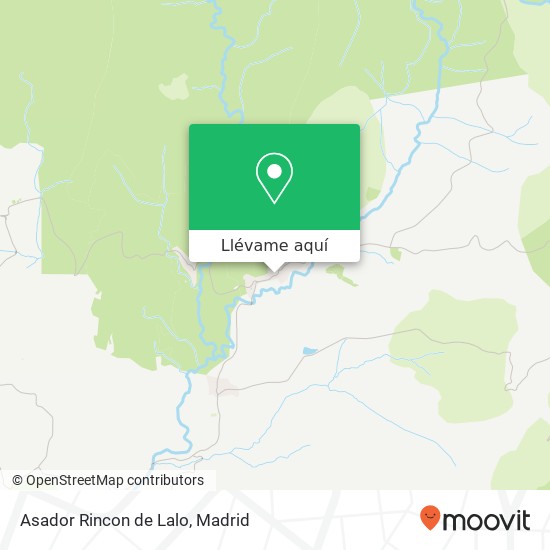 Mapa Asador Rincon de Lalo, Avenida Madrid, 18 28190 Montejo de la Sierra