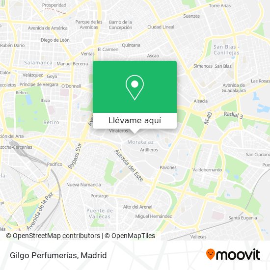 Mapa Gilgo Perfumerías