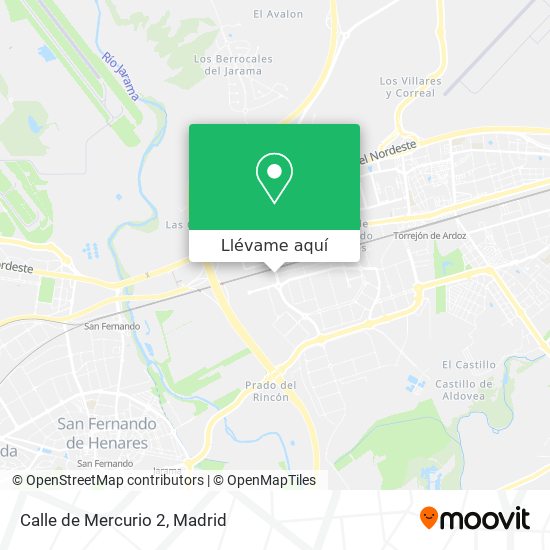 Mapa Calle de Mercurio 2