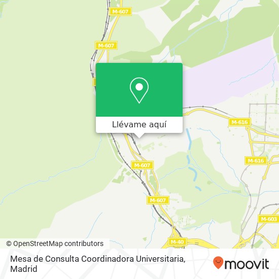 Mapa Mesa de Consulta Coordinadora Universitaria