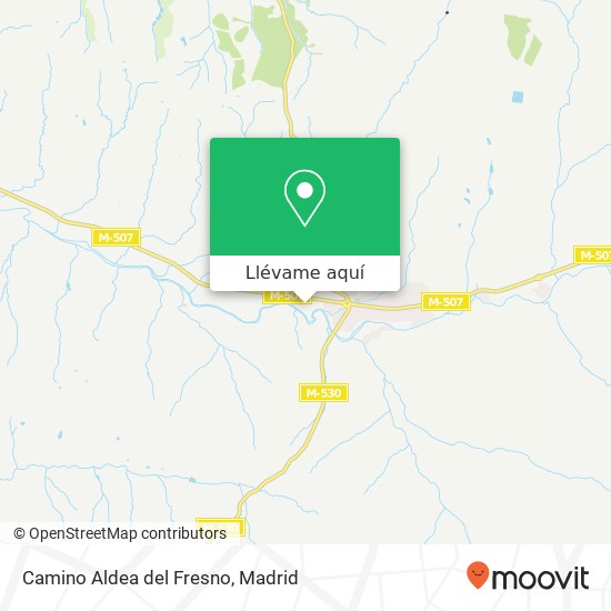 Mapa Camino Aldea del Fresno