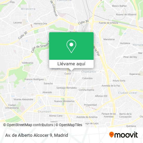 Mapa Av. de Alberto Alcocer 9