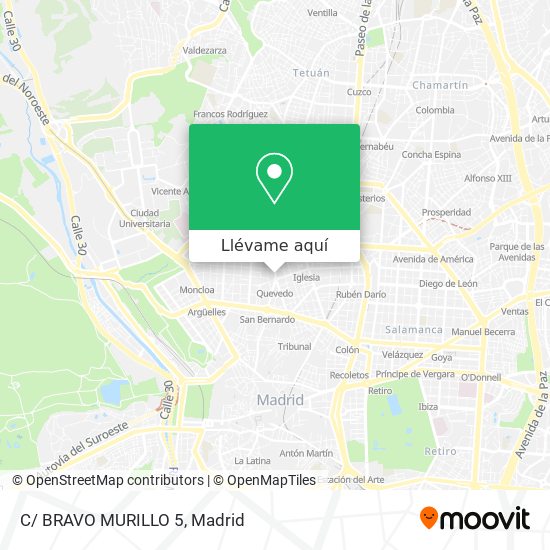 Mapa C/ BRAVO MURILLO 5