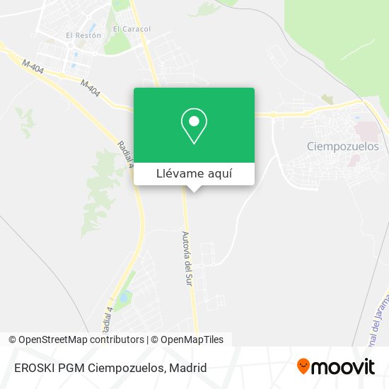 Mapa EROSKI PGM Ciempozuelos