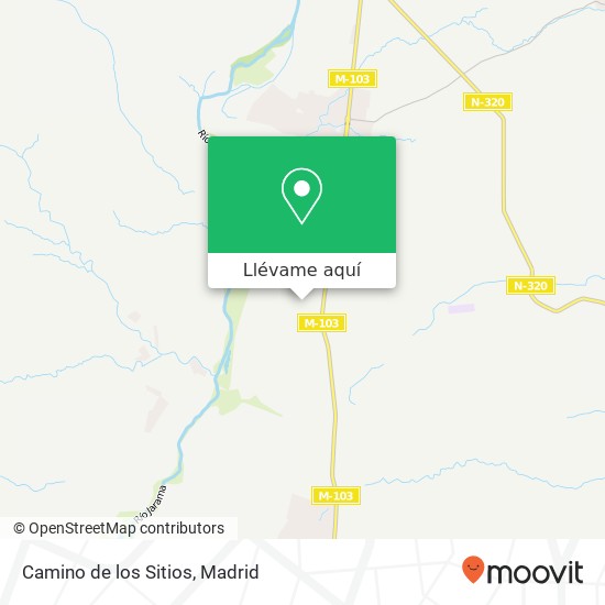 Mapa Camino de los Sitios