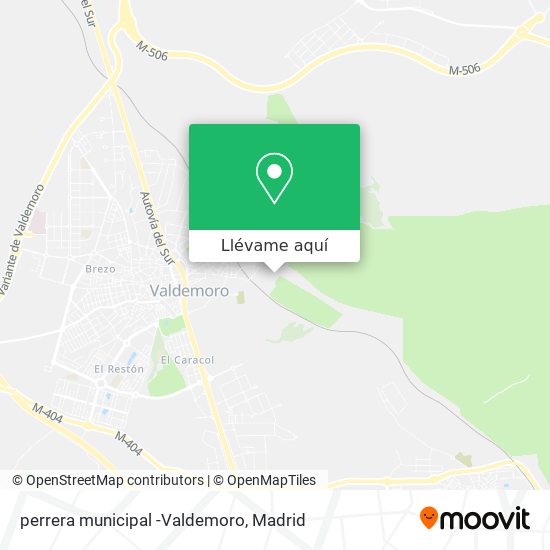 Mapa perrera municipal -Valdemoro