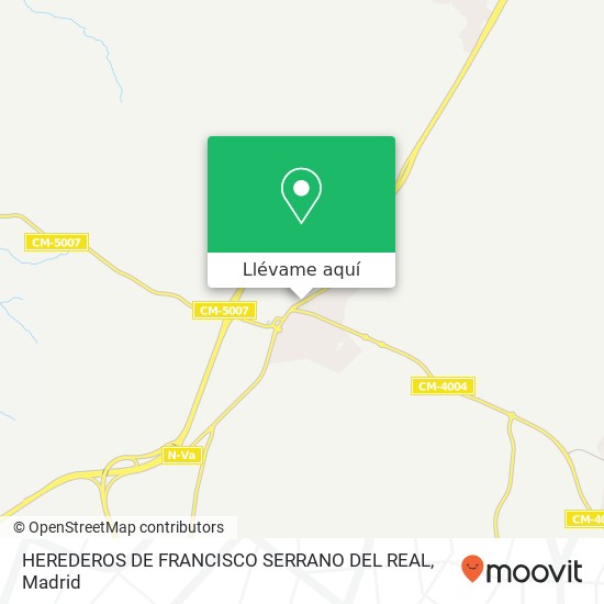 Mapa HEREDEROS DE FRANCISCO SERRANO DEL REAL