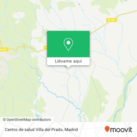 Mapa Centro de salud Villa del Prado