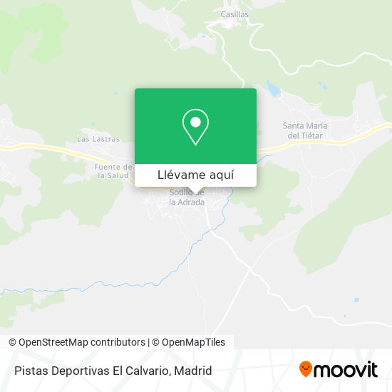 Mapa Pistas Deportivas El Calvario