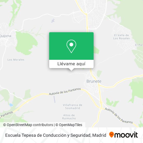 Mapa Escuela Tepesa de Conducción y Seguridad