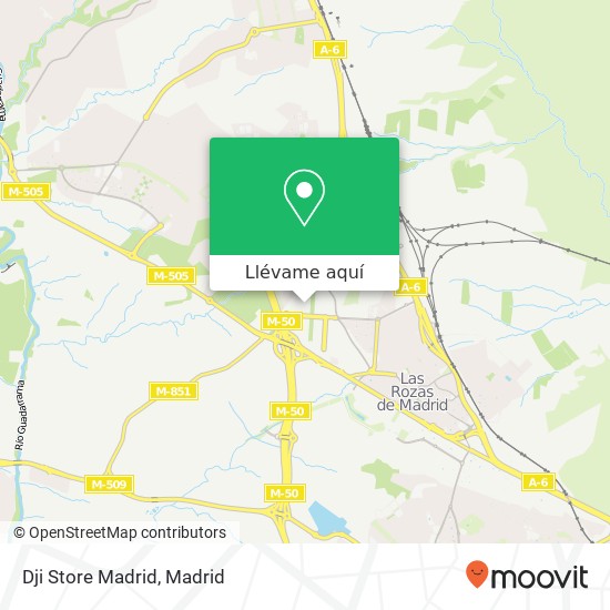 Mapa Dji Store Madrid