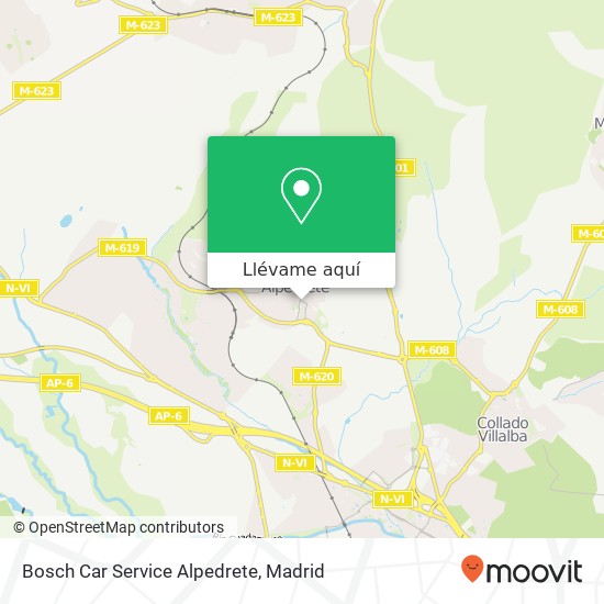 Mapa Bosch Car Service Alpedrete