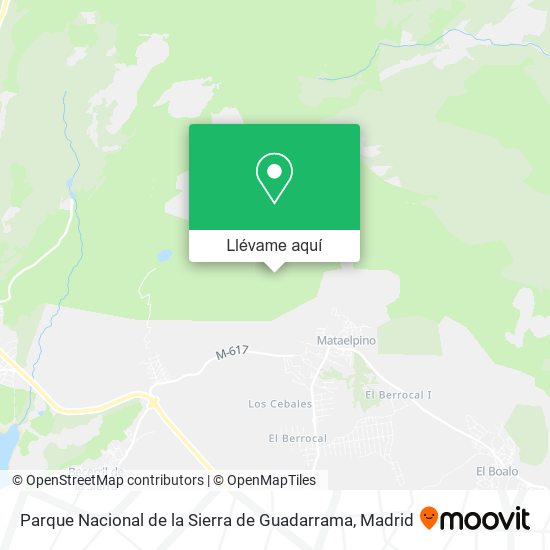 Mapa Parque Nacional de la Sierra de Guadarrama