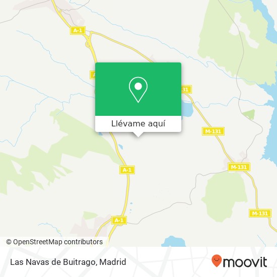 Mapa Las Navas de Buitrago