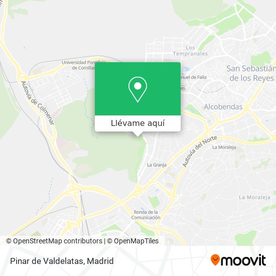 Mapa Pinar de Valdelatas