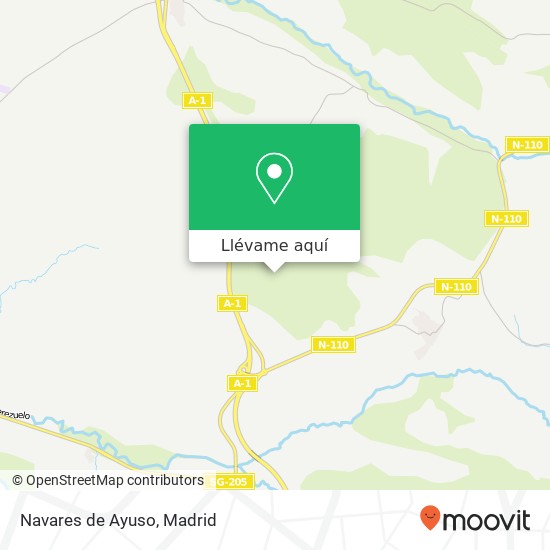 Mapa Navares de Ayuso