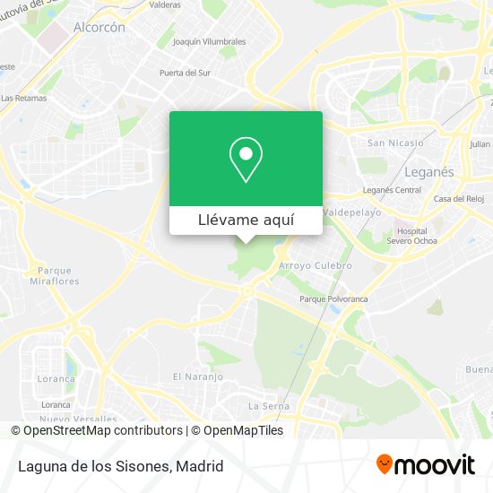 Mapa Laguna de los Sisones