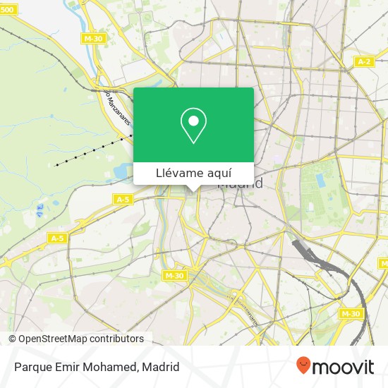 Mapa Parque Emir Mohamed