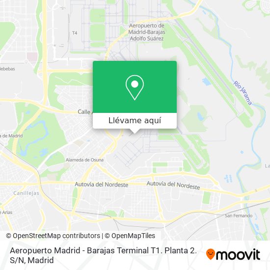 Mapa Aeropuerto Madrid - Barajas Terminal T1. Planta 2. S / N