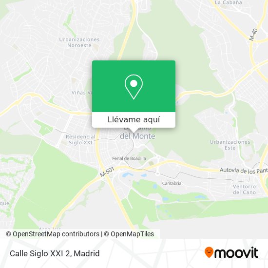 Mapa Calle Siglo XXI 2