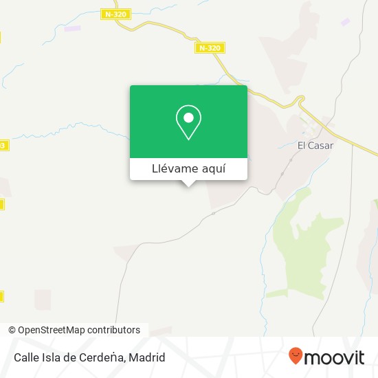 Mapa Calle Isla de Cerdeṅa