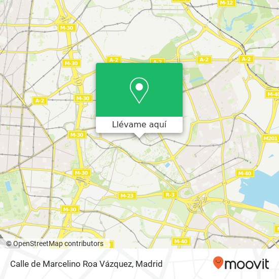 Mapa Calle de Marcelino Roa Vázquez