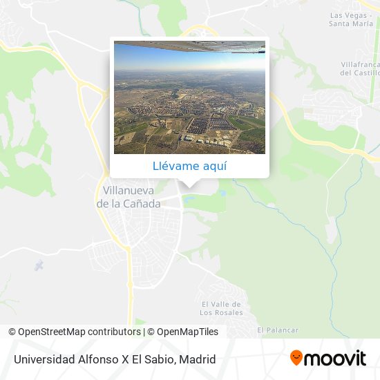 Mapa Universidad Alfonso X El Sabio