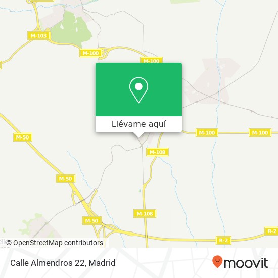 Mapa Calle Almendros 22