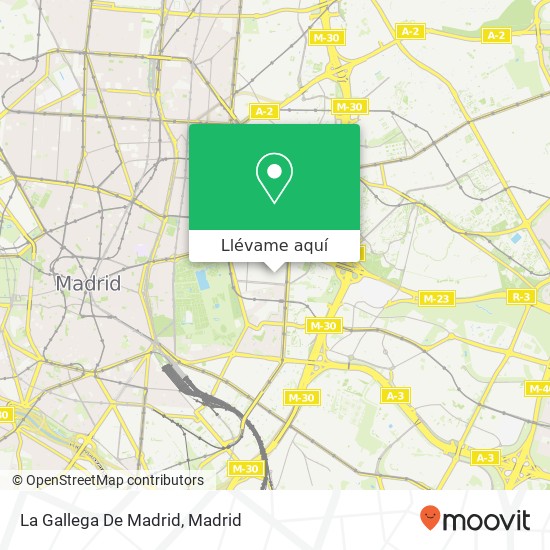 Mapa La Gallega De Madrid