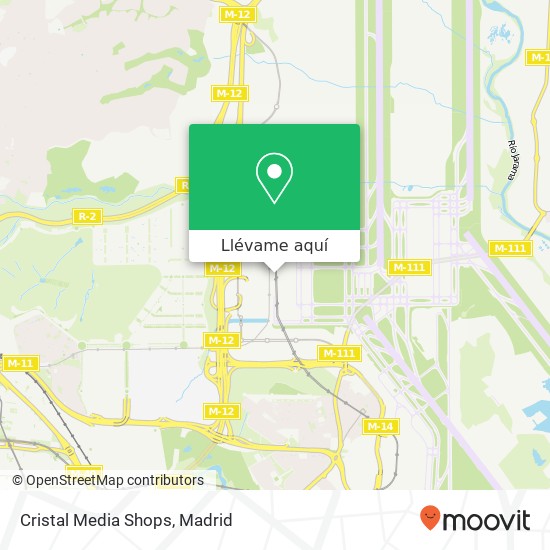 Mapa Cristal Media Shops