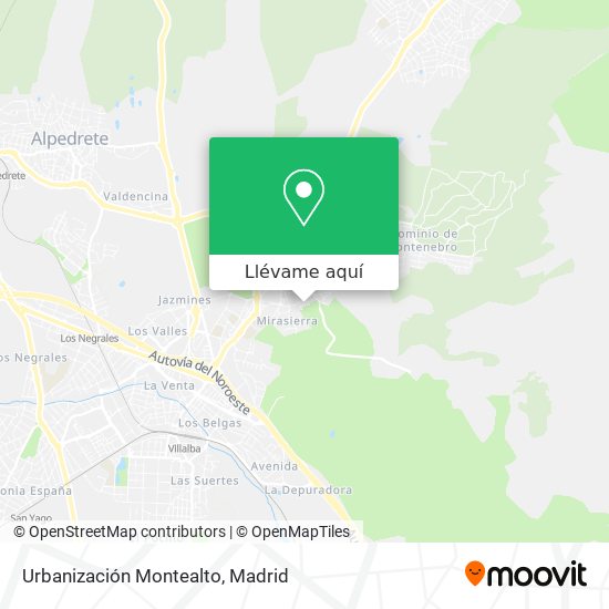 Mapa Urbanización Montealto