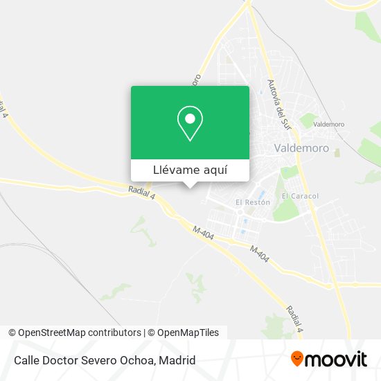 Mapa Calle Doctor Severo Ochoa