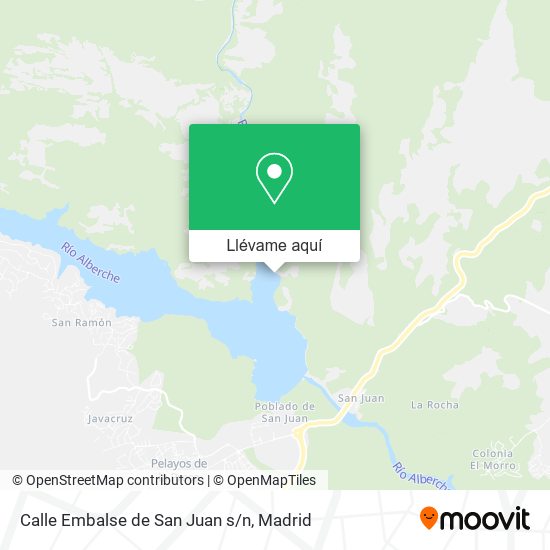Mapa Calle Embalse de San Juan s/n