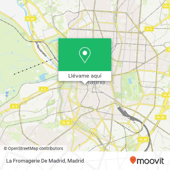 Mapa La Fromagerie De Madrid